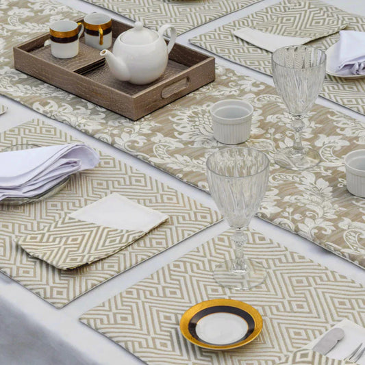 Majestic Bonanza Sand brown Table Set