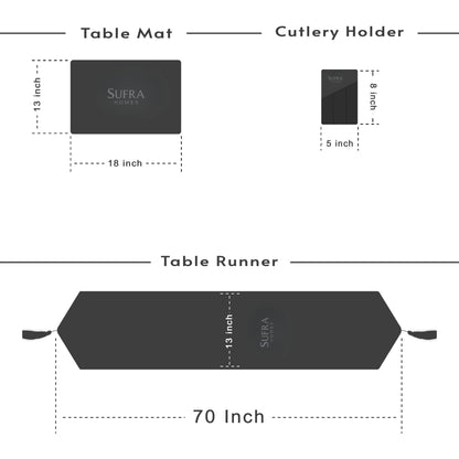 Majestic Bonanza Sand brown Table Set