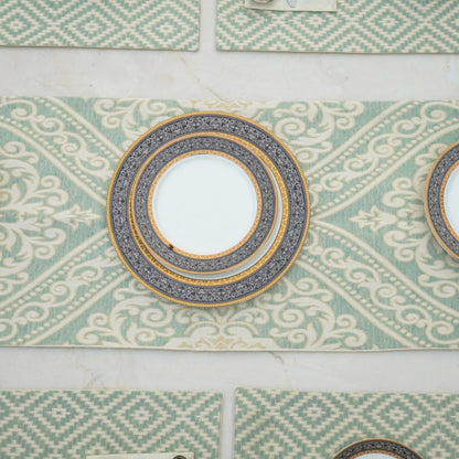 Tribal Luxe Mint Green Table Set