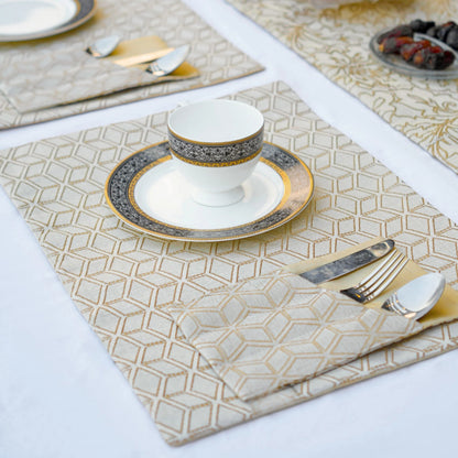 Paradise Bloom Golden Cluster Table Set