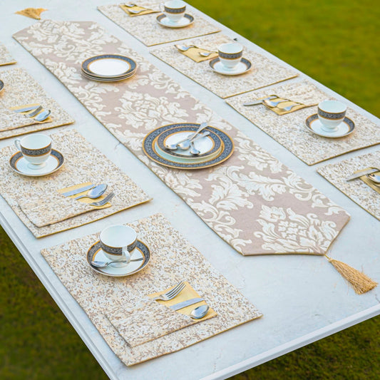 Floral Royale Sandstone Cream Table Set